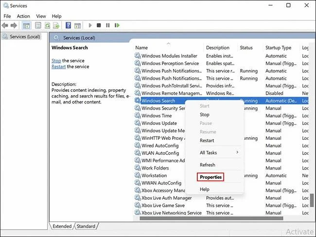 Comment réparer l’erreur d’indexation en pause dans Windows 11