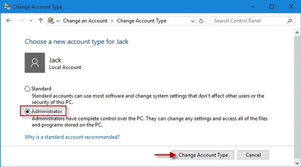 Hilang hak Pentadbir pada Windows 10, ini adalah cara untuk membetulkannya