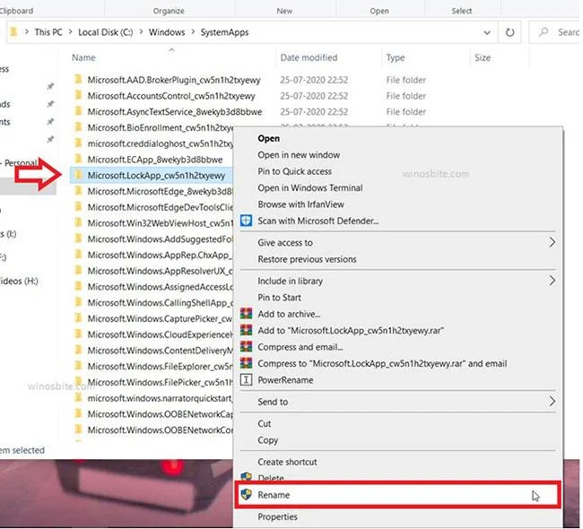Apakah LockApp.exe pada Windows 10?