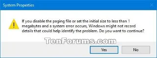 Bagaimana untuk mengurus memori maya Pagefile dalam Windows 10