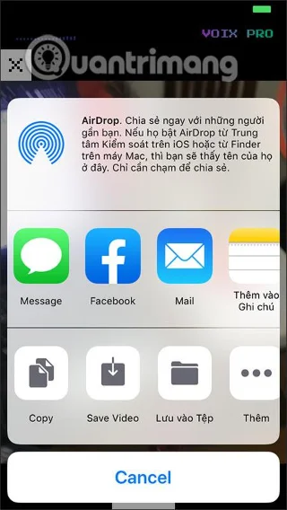 Bagaimana untuk merakam video karaoke dengan Voix pada iPhone