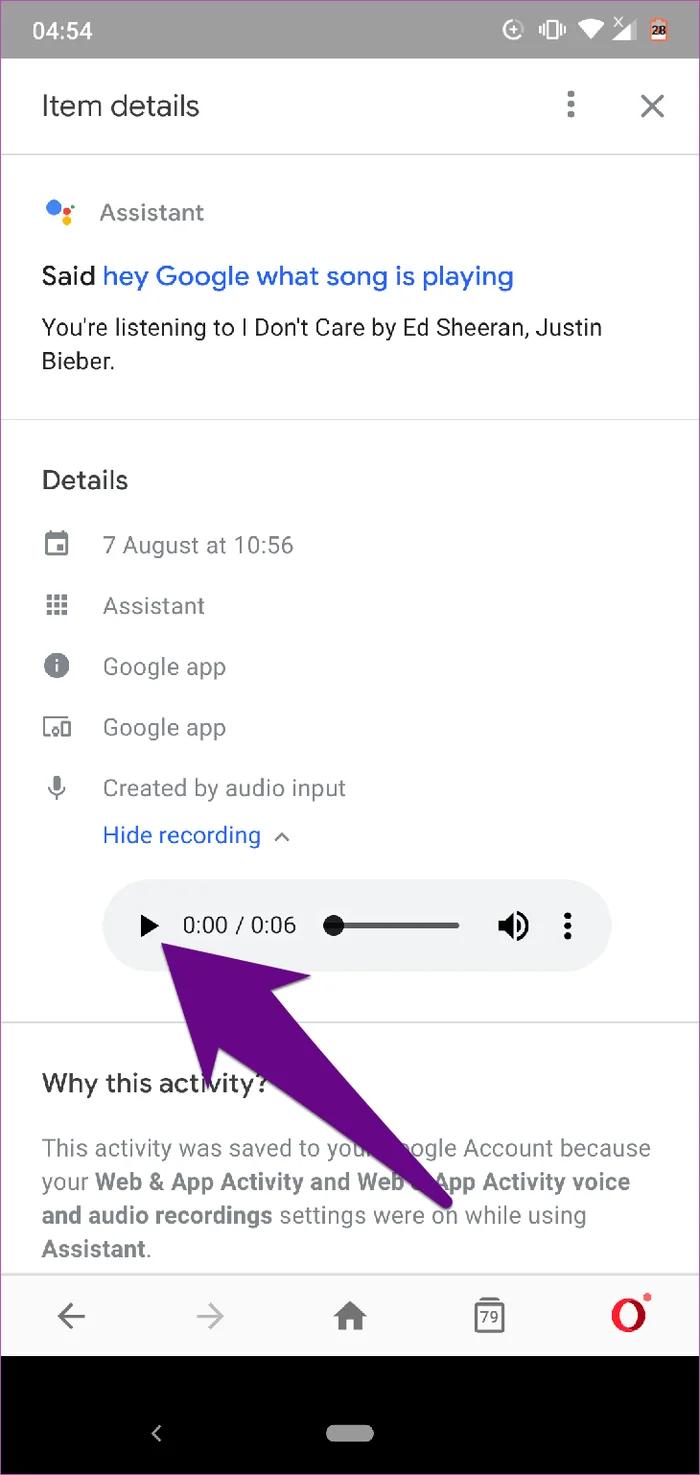 Bagaimana untuk memadamkan sejarah Google Assistant pada Android