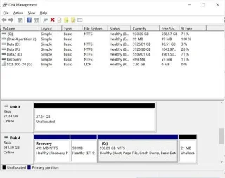 Windows 10un yeni disk yönetimi aracını keşfedin