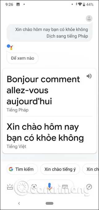 Cara menterjemah suara pada Google Assistant