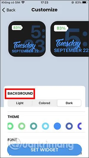 Cara menggunakan Widget Warna untuk mencipta widget kalendar dan bateri pada iOS