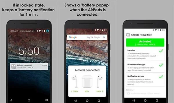 Untuk pengalaman AirPods terbaik pada Android, gunakan apl ini