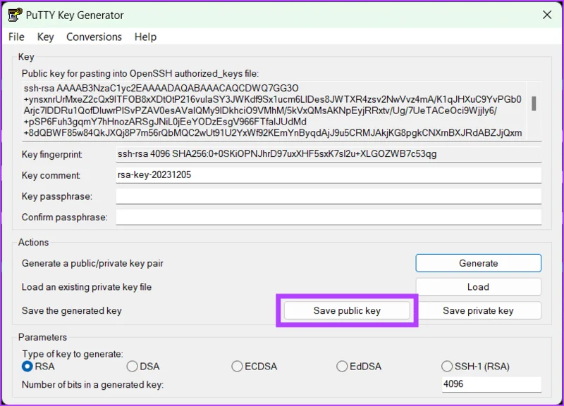 Windows'ta SSH anahtarı nasıl oluşturulur