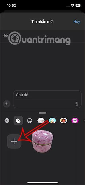 Cara membuat pelekat anda sendiri dalam mesej pada iPhone