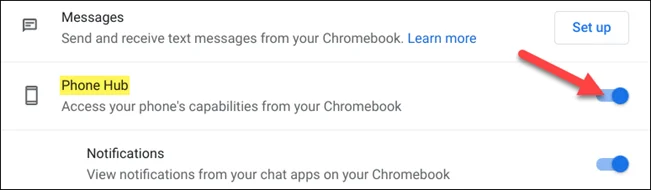 Cómo usar Phone Hub para conectar Chrome OS a Android