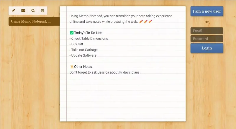 Memo Notepad