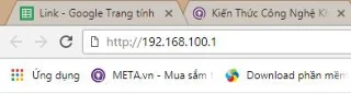 Bagaimana untuk mengakses alamat IP 192.168.100.1