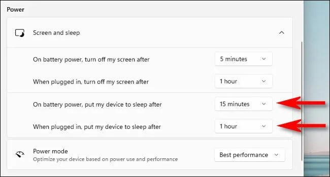 Windows 11 bilgisayarı otomatik olarak Uyku moduna geçecek şekilde nasıl ayarlanır
