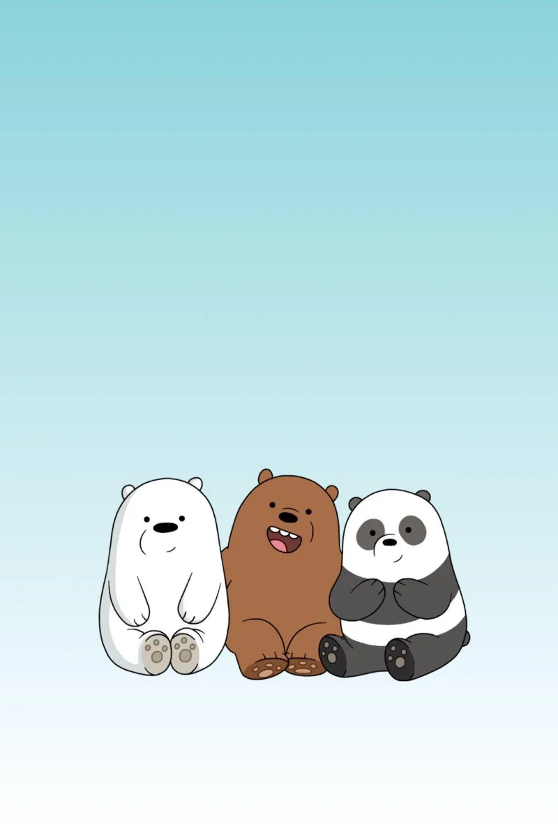 Kertas dinding We Bare Bear, foto We Bare Bear