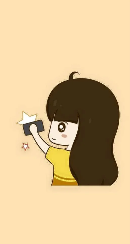 Kertas dinding pasangan yang sangat comel untuk telefon