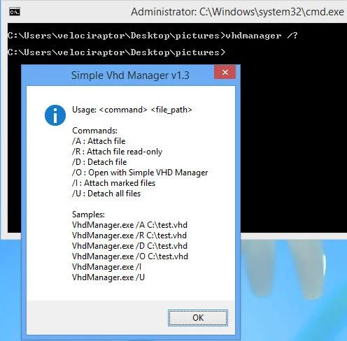 Simple VHD Manager'ın nasıl kullanılacağına ilişkin talimatların tamamı