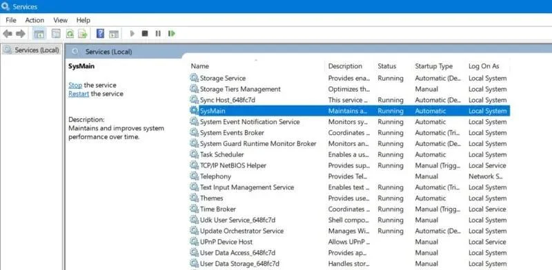 Apakah Windows Superfetch (SysMain)? Bagaimana untuk melumpuhkan Superfetch?