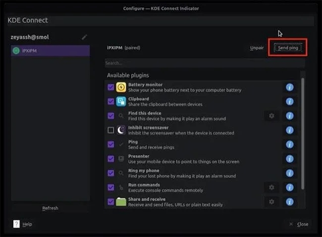 Cara menyambungkan iPhone ke PC Linux menggunakan KDE Connect