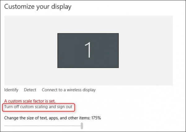 Hoe u de Custom Scale Factor Is Set-fout in Windows 10 kunt oplossen