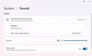 Windows 11de Mono Ses nasıl açılır/kapatılır