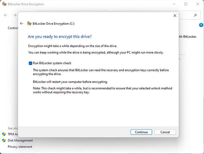 Windows 11 sabit diski nasıl şifrelenir