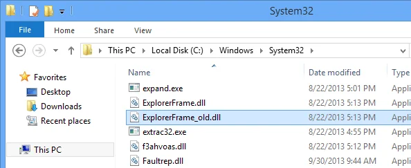 Windows 8'de Şerit arayüzünü kaldırma talimatları