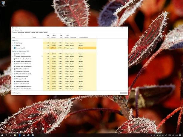 Cara melihat penggunaan tenaga aplikasi dengan Pengurus Tugas pada Windows 10