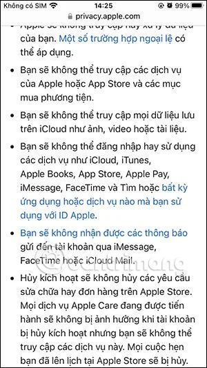 Arahan untuk menyahaktifkan iCloud buat sementara waktu