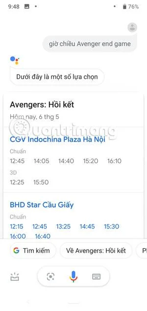 Perintah Google Assistant Vietnam berguna yang boleh anda gunakan