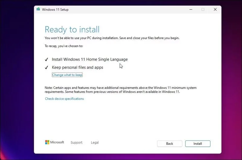 Desteklenmeyen donanımlarda Windows 11 22H2'ye yükseltme