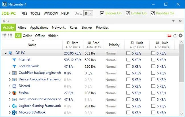 Pantau dan simpan kapasiti Internet pada Windows 10
