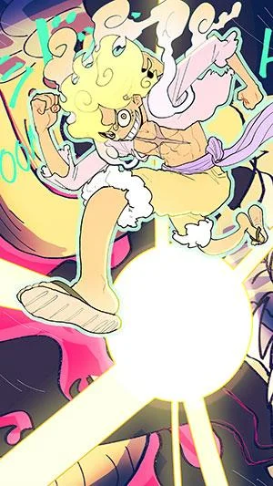 Luffy Gear 5 duvar kağıdı, Luffy Tanrısı Nika duvar kağıdı