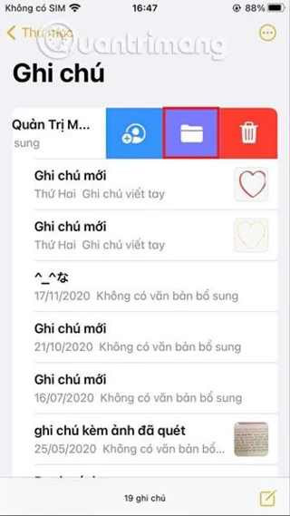 Cara membuat dan mengedit nota pada iPhone