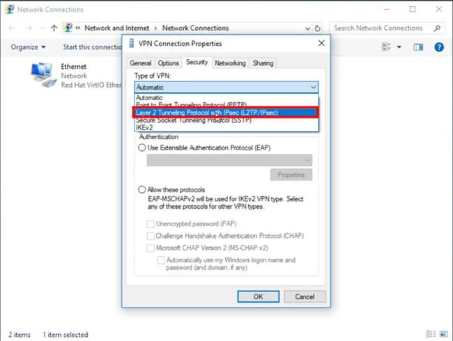 Windows 10'da L2TP/IPsec VPN'e nasıl bağlanılır