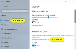 Windows 10 で SDR と HDR のライト バランスを変更する方法