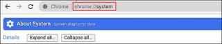 Arahan untuk melihat parameter RAM pada Chromebook