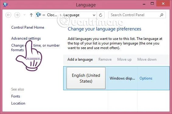 Bagaimana untuk mematikan bar Bahasa pada Bar Tugas Windows 8