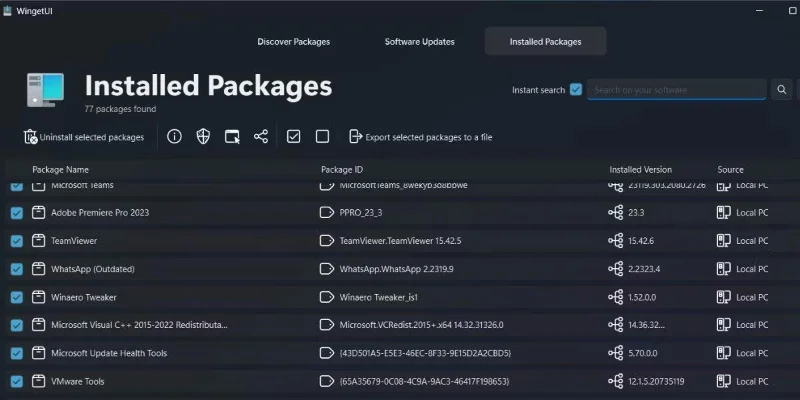 Windows 11'de WingetUI kullanılarak uygulama paketleri nasıl yönetilir?