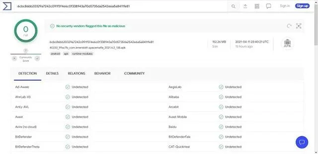 Arahan untuk mengimbas fail APK untuk virus untuk memastikan keselamatan sebelum pemasangan