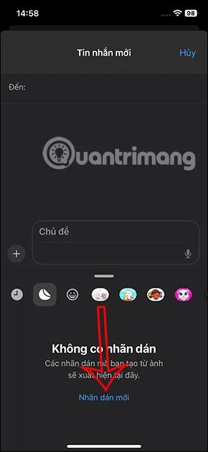 Cara membuat pelekat anda sendiri dalam mesej pada iPhone