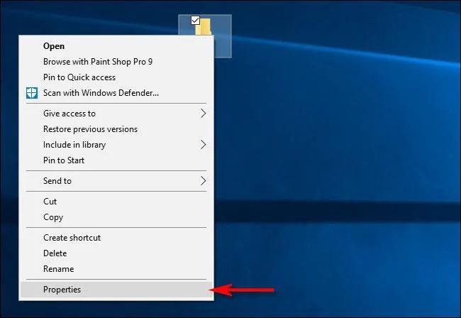 Cara membuat folder tidak kelihatan pada desktop Windows 10