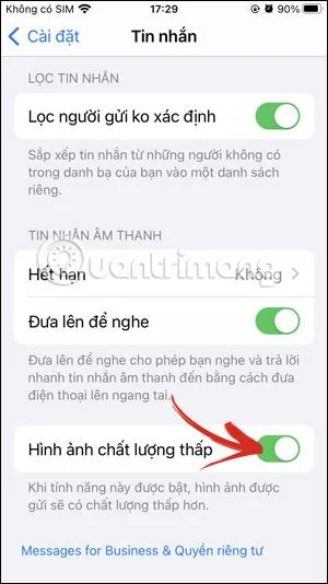 iPhone メッセージに送信される写真の品質を上げる方法