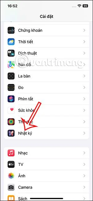 Bagaimana untuk mengalih keluar cadangan untuk menulis diari pada iPhone