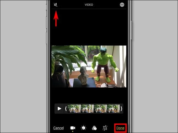 Bagaimana untuk membisukan video pada iPhone