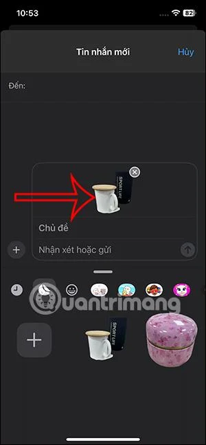 Cara membuat pelekat anda sendiri dalam mesej pada iPhone