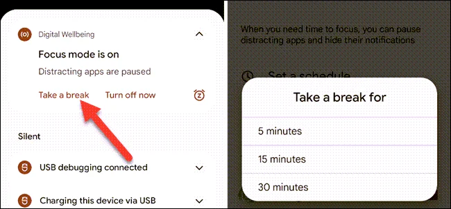 Cara menggunakan Mod Fokus pada Android