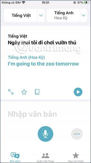 Bagaimana untuk menterjemah bahasa Inggeris ke bahasa Vietnam pada iPhone
