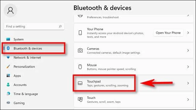 Hoe u de scrollrichting van het touchpad (touchpad) op Windows 11 kunt wijzigen
