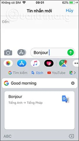 Cara menterjemah mesej pada aplikasi papan kekunci Gboard