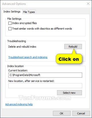 Bagaimana untuk menetapkan semula dan menjalankan semula indeks carian pada Windows 10