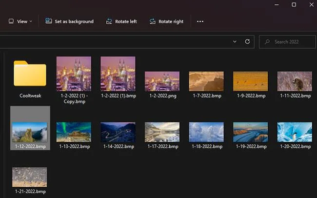 Arahan untuk menukar kertas dinding pada Windows 11